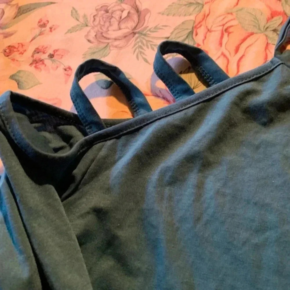 Long Sleeve Women’s Blue Size Medium With One shoulder see Open - Picture 6 of 11